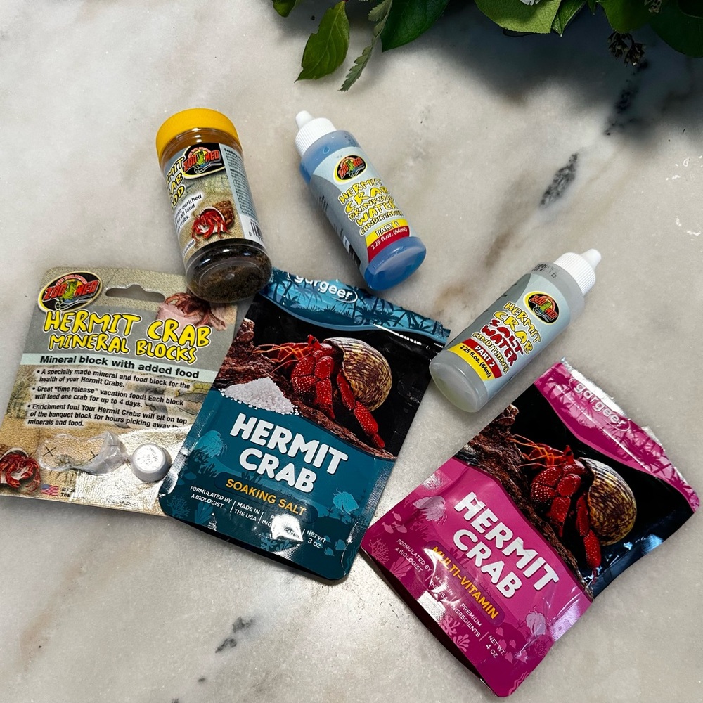 Hermit Crab Care Set and Food